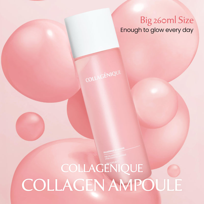 NEOGEN Collagenique Pure Collagen Core Lifting Essential Ampoule 8.79 oz / 260ml - Core Lifting7 Collagen Vita Complex, Collageneer, Vitamin B12, Elasticity, Moisturizing, Korean Skin Care | 260ml big-size (8x a 30ml serum), 2-in-1 toner + ampoule, 2% ...