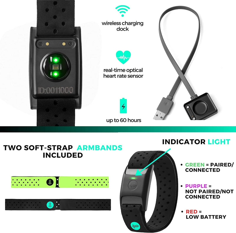 [Australia] - Powr Labs Bluetooth Armband Heart Rate Monitor - ANT+ Compatible with Polar, Peloton, Wahoo, Strava, Garmin, Whoop 