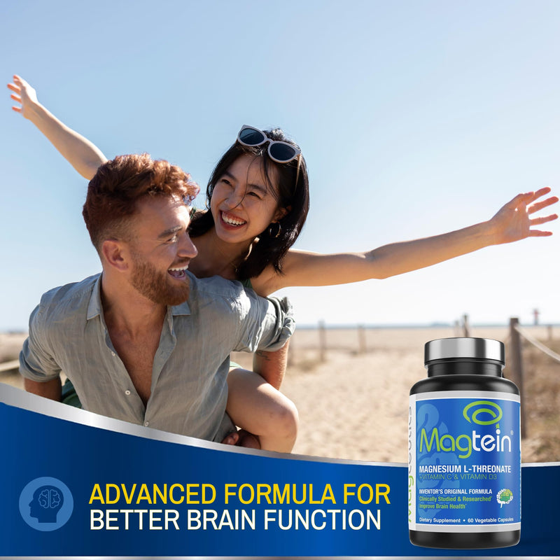 [Australia] - Magnesium L-Threonate, Improve Brain Health, Memory, Cognition, Stress Relief and Sleep Quality - 60 Veg Capsules (30 Days Supply) 