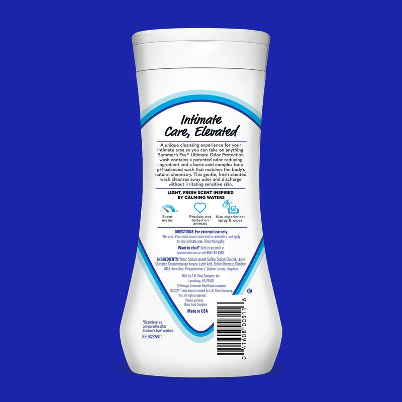 [Australia] - Summer's Eve, Ultimate Odor Control, Feminine Body Wash with Boric Acid, Removes Odor, Feminine Wash with pH Balance, 15 Fl Oz 15 Fl Oz (Pack of 1) 