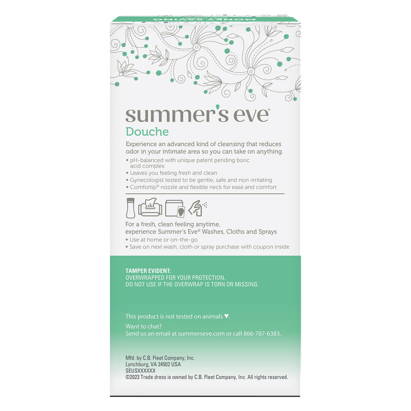 [Australia] - Summer's Eve Feminine Douche, Complete Clean Odor Reduction with Boric Acid Complex, 2 Units, 4.5 oz Each Sanitary Napkin 