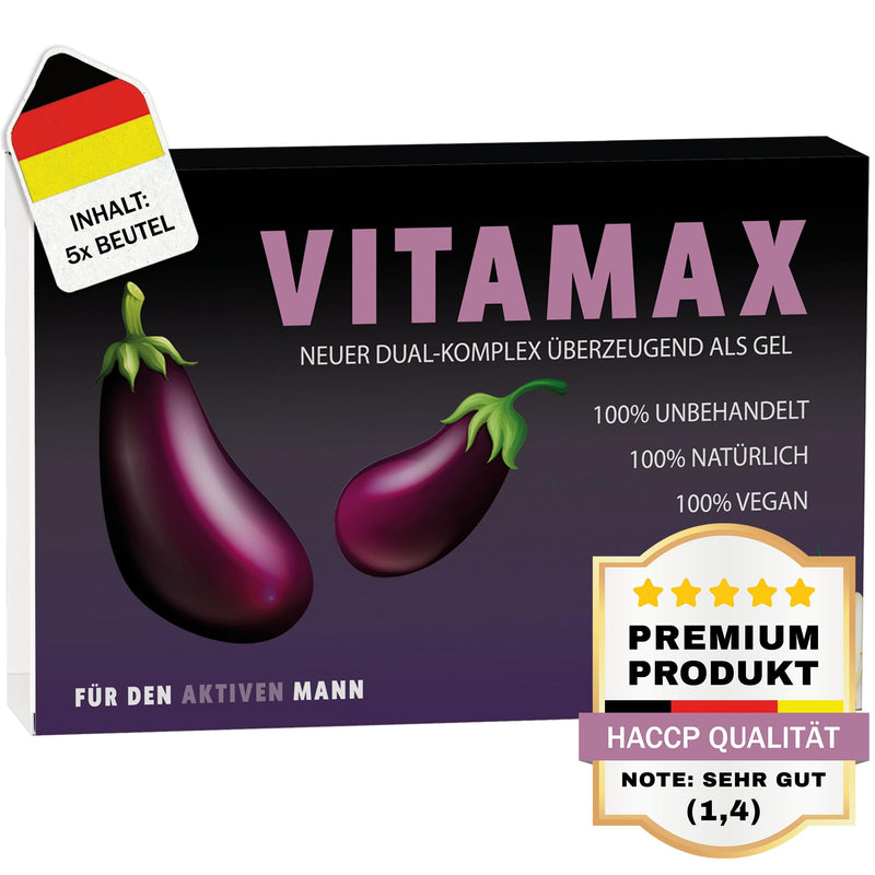 [Australia] - Vitamax Dual Complex for Active Men | High quality: 500 mg Tribulus Terrestris, Red Ginseng, L-Arginine | Practical application for lust, love and passion 