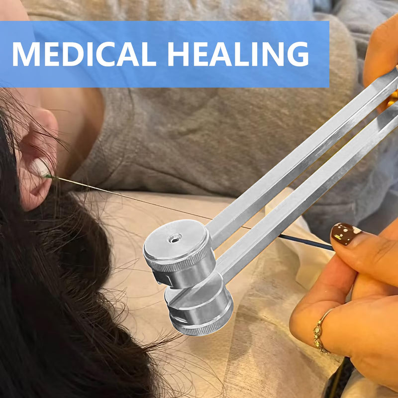 [Australia] - Tuning Fork, 4 Piece Tuning Fork Set Tuning Fork Therapy Tuning Fork 128 Hz Tuning Fork for Healing Tuning Fork Medicine for Sound Therapy and Meditation (128 Hz/136.1 Hz/528 Hz/4096 Hz) 