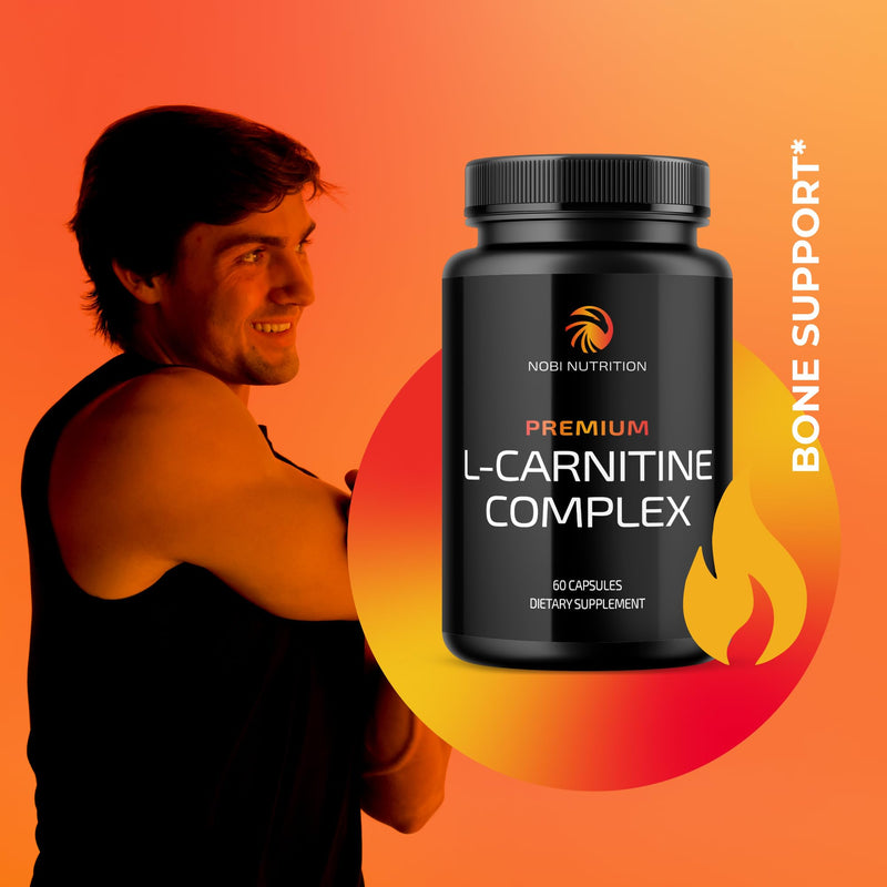 L Carnitine 1100mg | Performance, Fitness, Energy & Metabolism Support Supplement for Men & Women | L-Carnitine L Tartrate Complex to Support Thermogenesis & Weight Management | Vitamin D | 60 Tablets