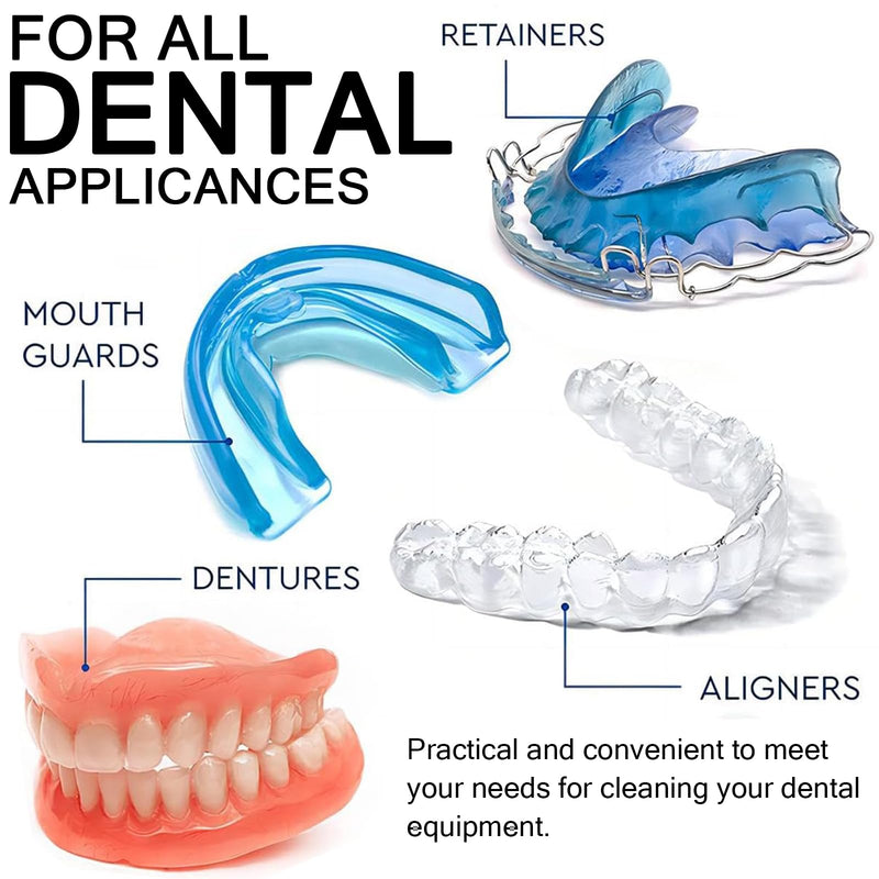 [Australia] - Cleaning tablets for braces - 36 retainer cleaning tablets, remove stains from braces and discoloration, suitable for Invisalign and mouth guards 
