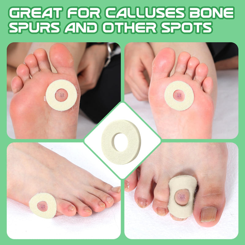 [Australia] - Felt Callus Pads Callus Cushions for Bottom of Foot Round Corn Pads Beige Adhesive Foot Callus Pads Soft Foot Callous Cushions Bulk for Women Men Feet Toes Heel Pain Relief(30 Pcs) 30 