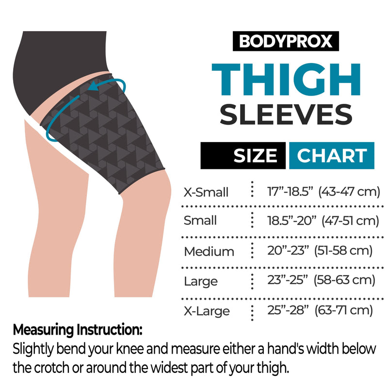 [Australia] - Thigh Compression Sleeve(1 Pair), Hamstring Compression Sleeve for Men and Women Medium 