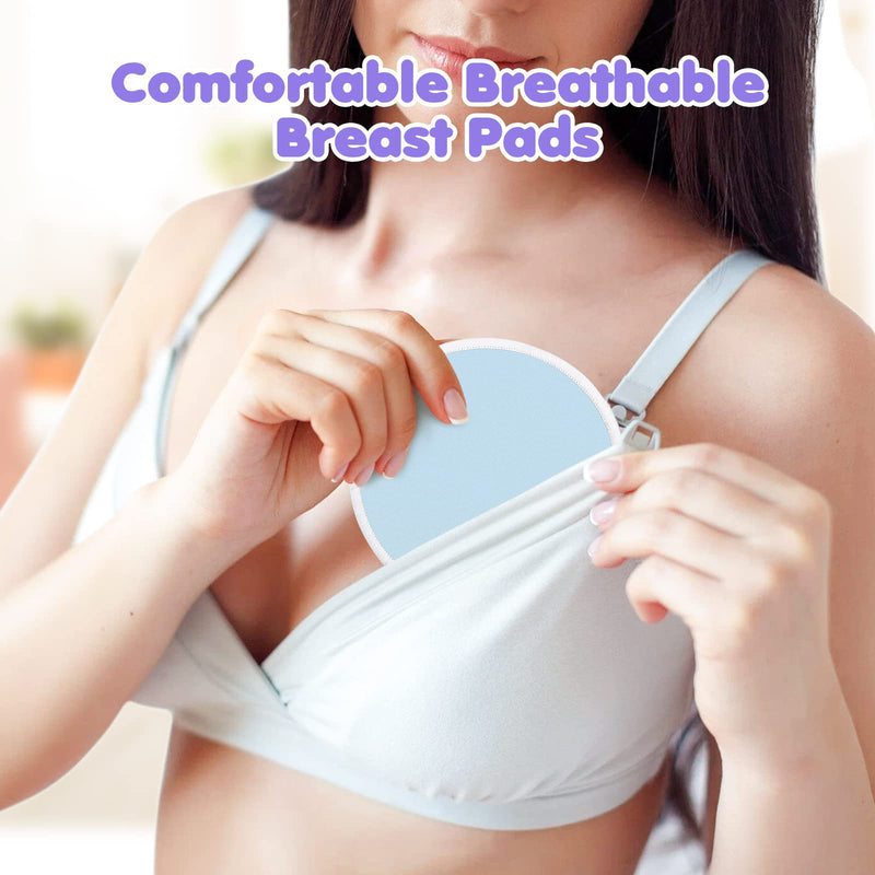 [Australia] - Nursing Pads 14PCS Reusable Breast Pads for Breastfeeding, Maternity Breastfeeding Pads With Wash Bag & Carry Bag, 4.7Inch Washable Organic Breastfeeding Pads,Nipple Pads for Breastfeeding Essentials Multicolor 