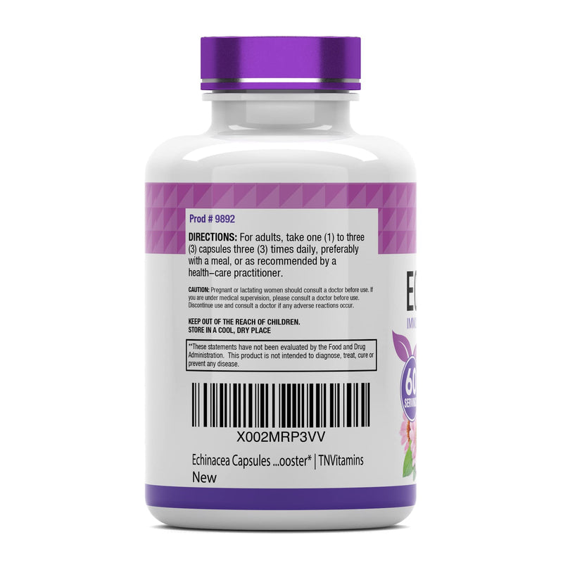 [Australia] - Echinacea Capsules (1500 MG x 180 Capsules) | Supports Health & Well-being | Echinacea Root Herbal Extract Supplement | Produced in The USA 