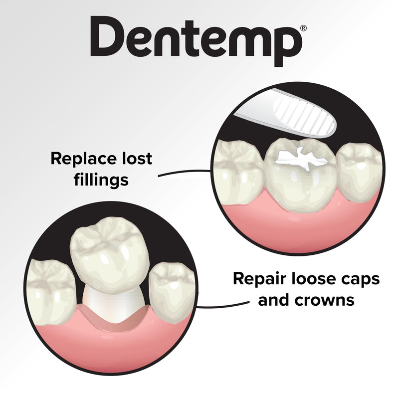 [Australia] - Dentemp Maximum Strength Loose Cap and Lost Filling Repair - Dental Repair Kit for Instant Pain Relief - Value Pack (Packaging May Vary) 5g (Pack of 1) 
