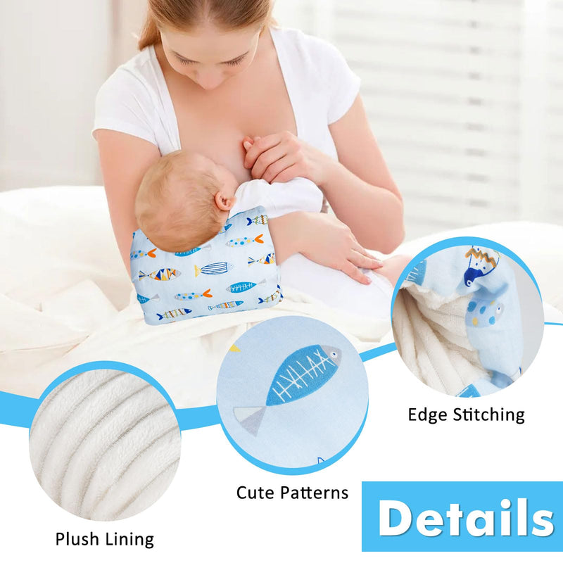 [Australia] - 1Pc Baby Nursing Arm Breastfeeding Pillow Soft Cotton Bottle Feeding Pillows for Newborn (Colorful Fish) Little Bear 