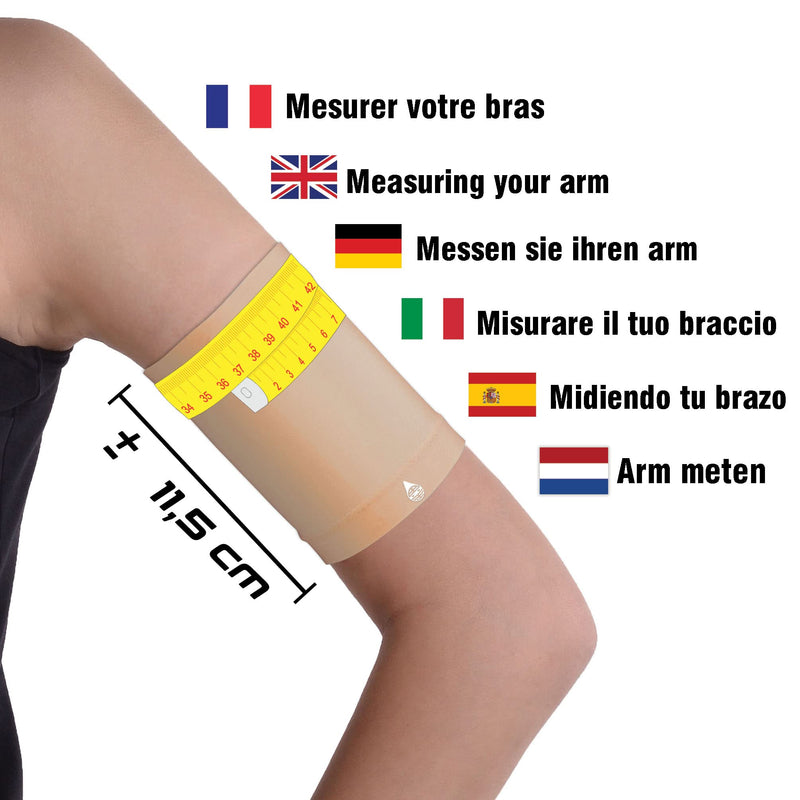 [Australia] - Dia-Band Ultra Thin, Glucose Sensor Protection Bracelet Freestyle Libre, Medtronic, Dexcom or Omnipod - Comfortable reusable diabetic band. M (27-30cm) 