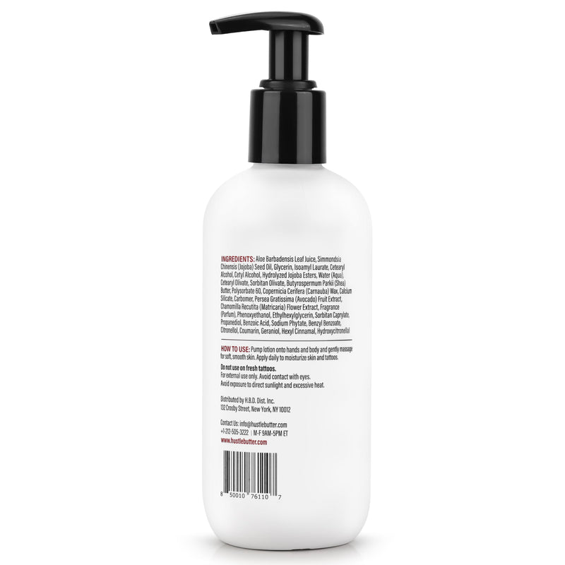 [Australia] - Hustle Butter Tattoo Aftercare - Daily Moisturizing Lotion - Naturally Derived Vegan Cruelty Free - Everyday All Over Use for Tattoos - 9 fl oz 