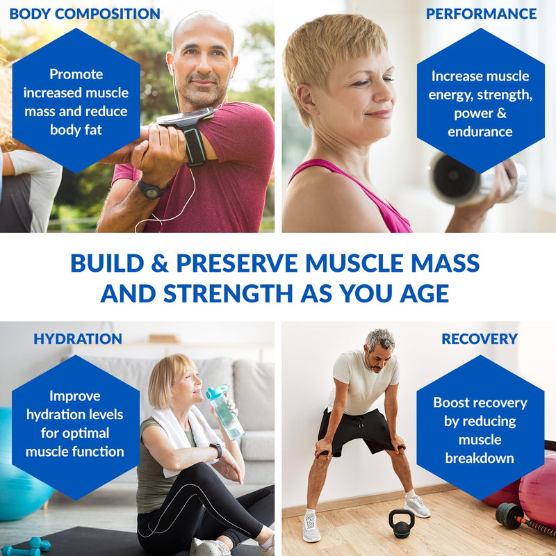 [Australia] - BioTrust Ageless Muscle Builder - Micronized Creatine Monohydrate Powder with HMB, Vitamin D3 & Betaine - Build & Preserve Naturally Declining Muscle Mass & Strength - Fruit Punch, 30 Servings 30 Servings (Pack of 1) 
