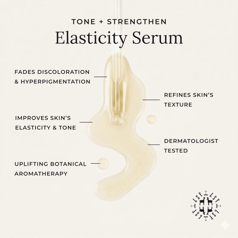 Little Seed Farm Elasticity Serum - Toning & Firming Face Serum, 1 fl oz | Natural skin care face moisturizer, organic rosemary and lavender, reduces fine lines and age spots, cruelty free 1 Fl Oz (Pack of 1)