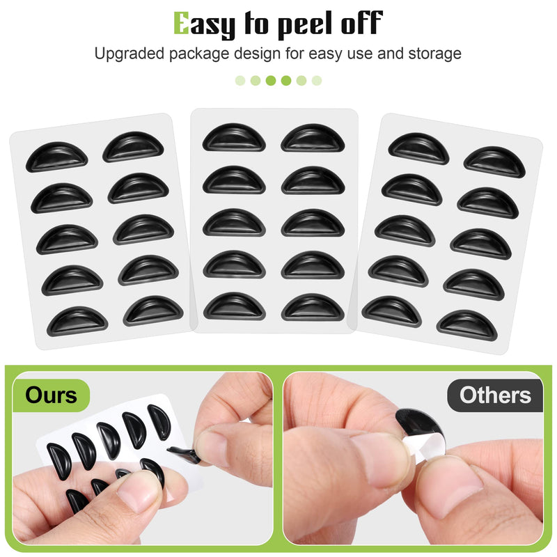 [Australia] - Eyeglass Nose Pads, Anti Slip Nose Pads for Glasses with Super Sticky Backing, Soft Silicone Adhesive Glasses Nose Pad (10 Clear Pairs) 10 Clear Pairs 