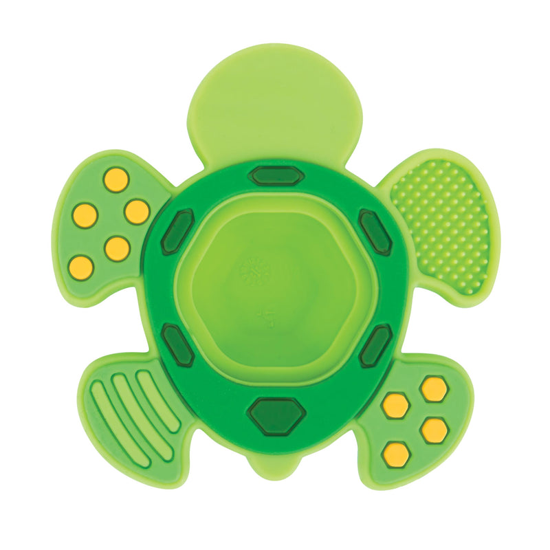 [Australia] - Nuby Teethe N' Pop Sensory Play Teether - Baby Teething Toy - 3+ Months - Turtle Turtle Teethe N' Pop 