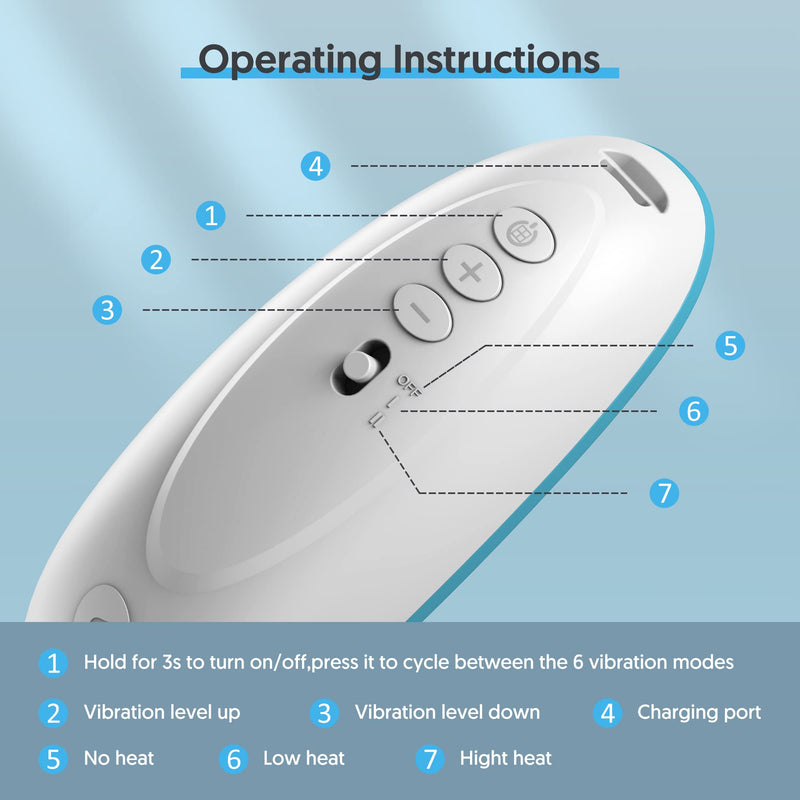 [Australia] - Bellababy Heat+Vibration Lactation Massager (1 Pc),Relieve Ducts Clog,Mastitis,Engorgement and Pain,Increase Milk Flow,6 Modes of Vibration,3 Levles of Heat. Single 1pcs 