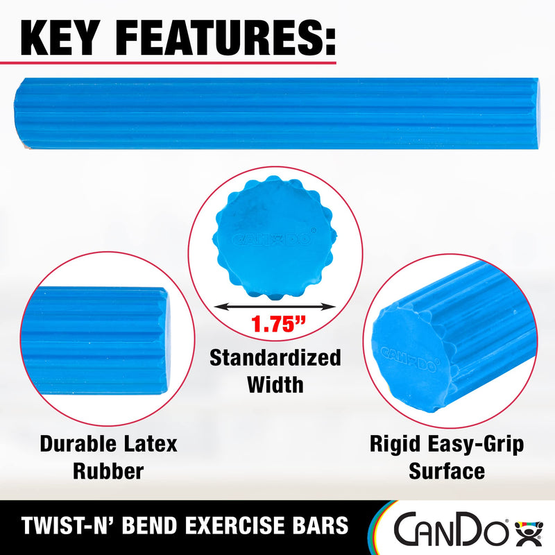 [Australia] - CanDo 10-1514 Twist-n' Bend Flexible Resistance Bar, Firm 