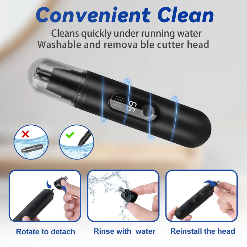 [Australia] - AOGOE Nose Hair Trimmer, USB Rechargeable Nose Hair Trimmer, Painless Nose Hair Trimmer, Ear Hair Trimmer, Professional Nose Hair Remover for Men and Women 