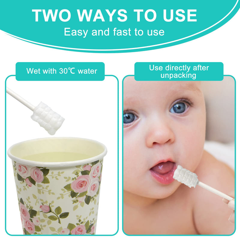 [Australia] - Baby Tongue Cleaner,Disposable Baby Mouth Cleaner, Soft Gauze Toohthbrush Newborn Oral Cleaning Stick Dental Care for 0-36 Month Baby (100) 100 