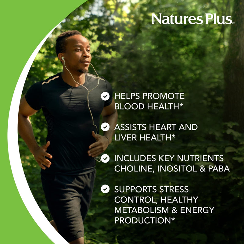 NaturesPlus Mega B-100 Complex - 90 Sustained Release Vegetarian Tablets - Energy & Brain Booster - Gluten Free - 90 Servings 90 Vegetarian Tablets