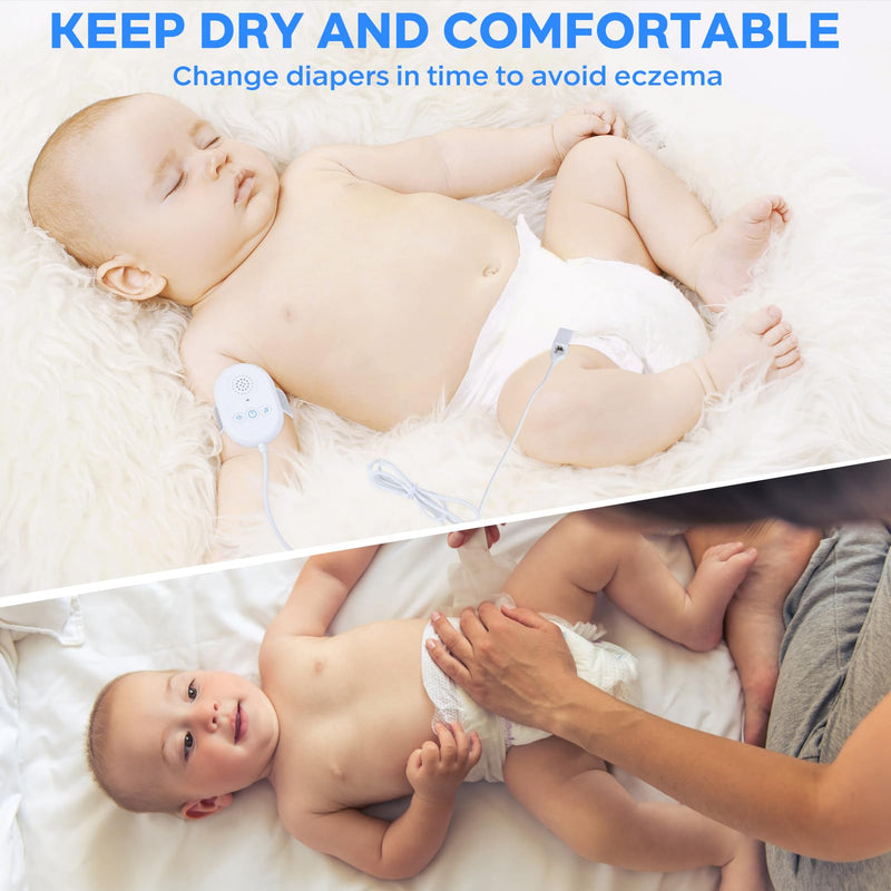 [Australia] - ZOOS Bedwetting Alarm Rechargeable Bed Wetting Alarm, 3 Levels of Volume Control and Vibration, High Sensitivity Sensor Bedwetting Monitors for Boys and Girls, 3 Selectable Sounds, 3 Reminder Modes 