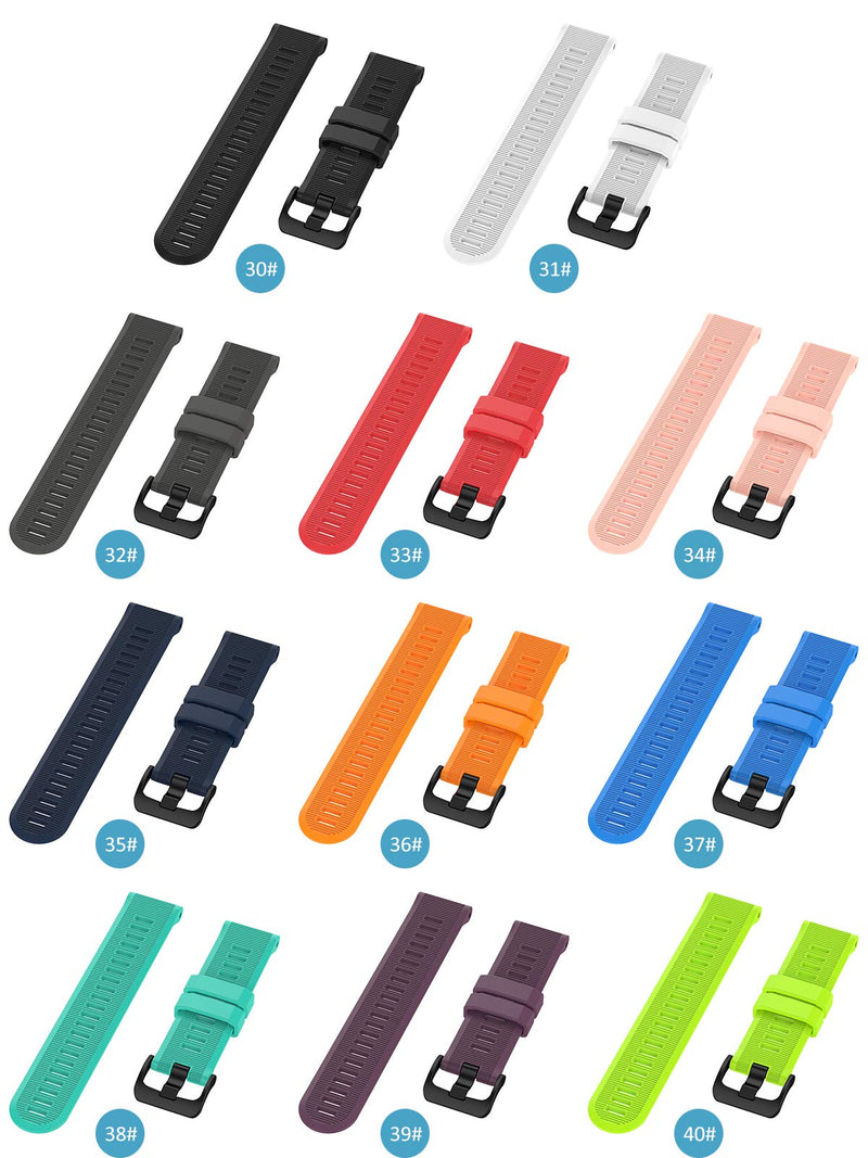 [Australia] - Watchband Compatible with Garmin Forerunner 945 and 935 Replacement Band Regular 30# Black 