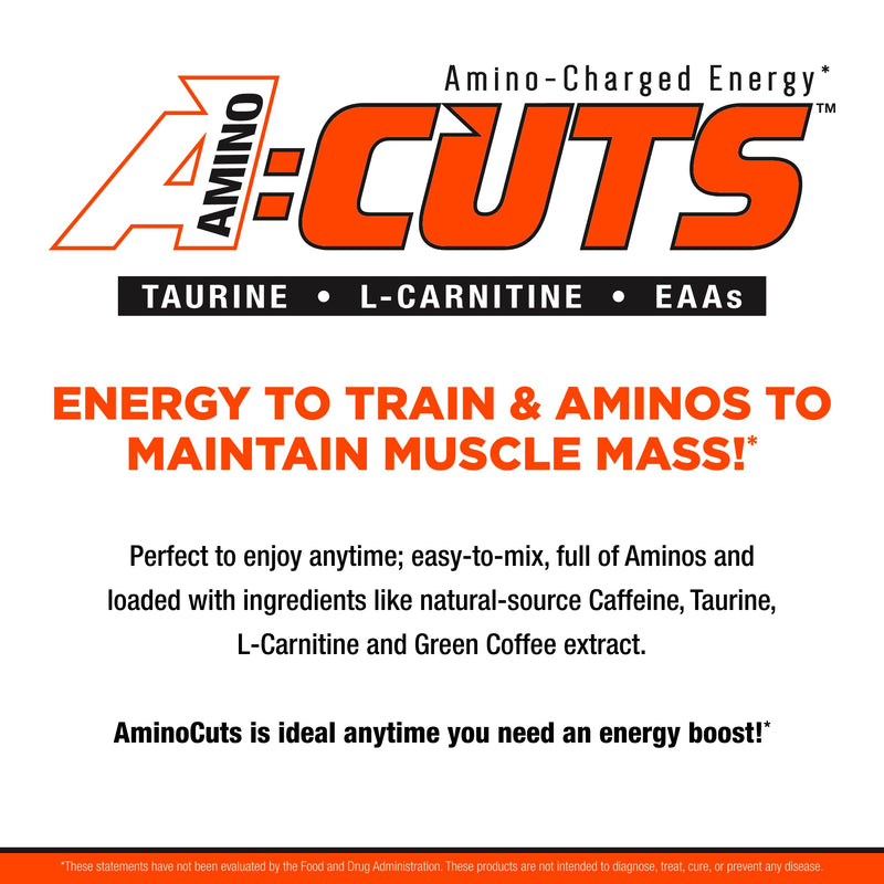 [Australia] - ALLMAX Nutrition AMINOCUTS (ACUTS), Amino-Charged Energy Drink with Taurine, L-Carnitine, Green Coffee Bean Extract, Watermelon, 30 Servings 