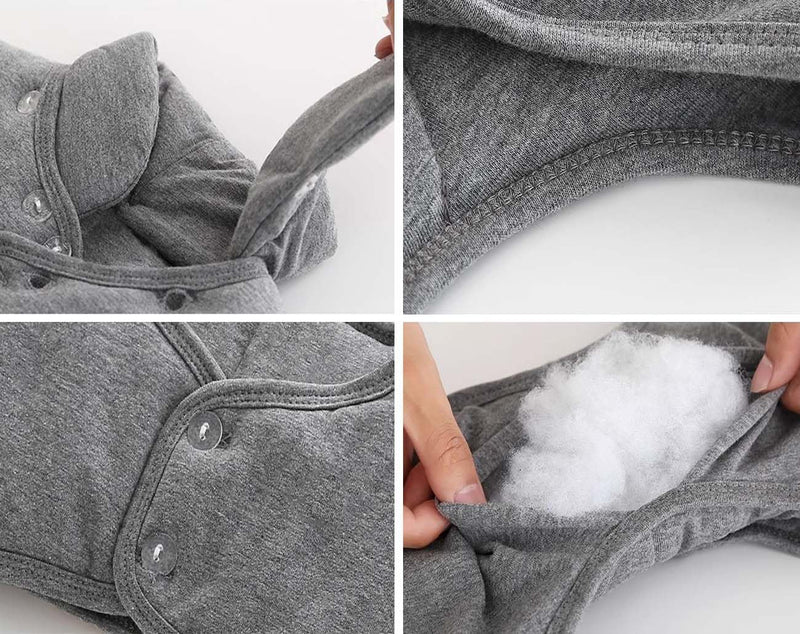 Men Thicken Shoulder Warmer, Pads Neck Shoulder Vest Cover Sleeveless Jacket Shoulder Warmers Wrap for Winter, Grey