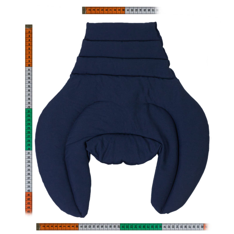 [Australia] - Cervical neck pillow - neck + shoulders + back - dark blue - linseed pillow - neck pillow heat pillow - easy to use cold and as a heat neck pillow linseed 