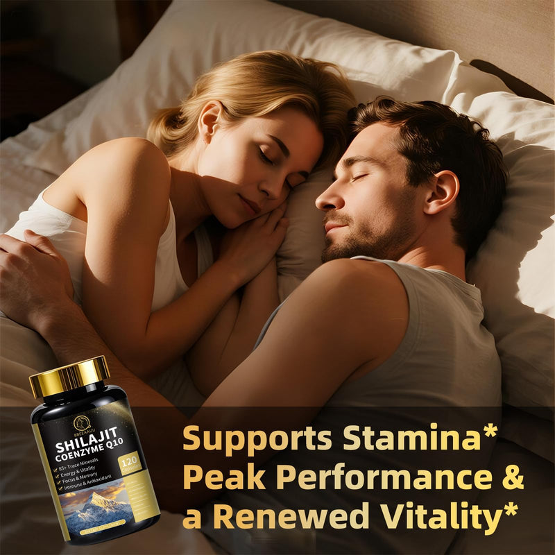 [Australia] - Shilajit for Men with Sea Moss & Ashwagandha,12 in 1 Himalayan Shilajit Supplements Capsules with Coenzyme Q10, Fulvic Acid & Humic Acid, Lion's Mane, Support Energy & Immunity, 120 Counts 120 Count (Pack of 1) 