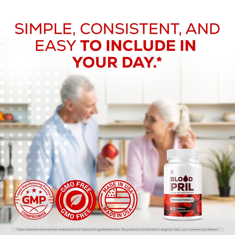 (3 Pack) Blood Pril Capsules - Official BloodPril Pills Advanced Premium Support for Maximum Strength with AllNatural Ingredients Vitamins for Overall Health & Wellness, 180 Capsules for 3 Months