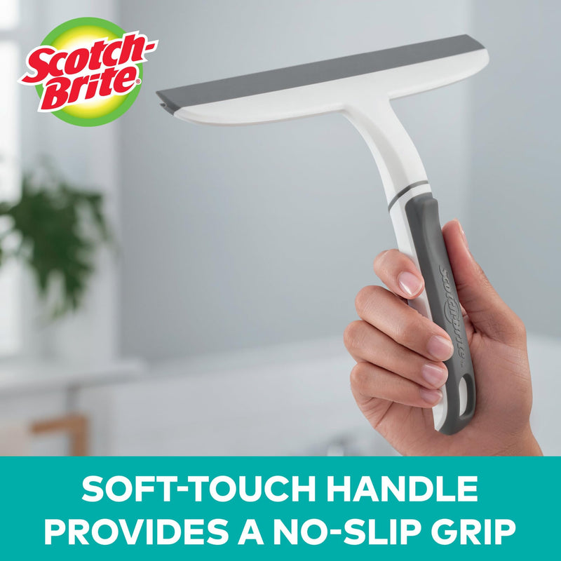 [Australia] - Scotch-Brite, All-Purpose 10 Inch Dual Blade Streak-Free Squeegee, Safe on Mirrors, Glass Shower Doors, Windows, Sinks and More 