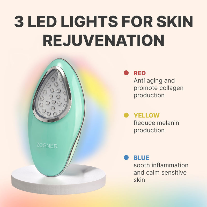 Rechargeable Silicone Facial Cleansing Brush & Face Scrubber, Water-Resistant Electric Face Exfoliator with LED Light, 6 Vibration Modes, Deep Cleansing Brush for All Skin Types, Men & Women