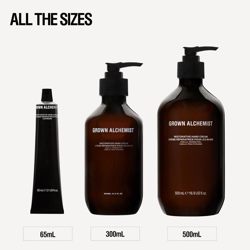 [Australia] - Grown Alchemist Restorative Hand Cream. Vanilla and Orange Peel. Non-Greasy Moisturizer to Nourish and Soften Hands (65ml). 65ML 