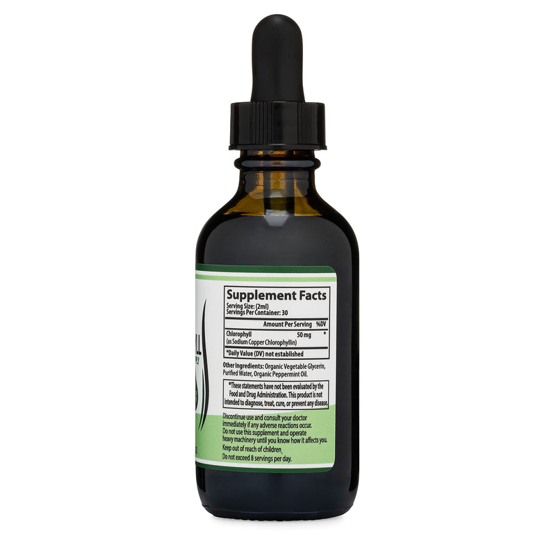 [Australia] - Chlorophyll Liquid Drops - Peppermint Flavored, Vegan Safe (Rich, Full Texture and Taste, Not Watered Down) for Skin Health, and Immune Function (Líquidas de Clorofila) by Double Wood 