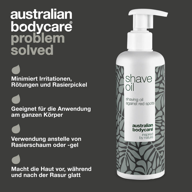 [Australia] - Shaving oil for the whole body - Shaving Oil (250 ml) Shaving oil against irritation, redness and razor bumps - The result: smooth, gentle, with pleasingly less irritation and redness 