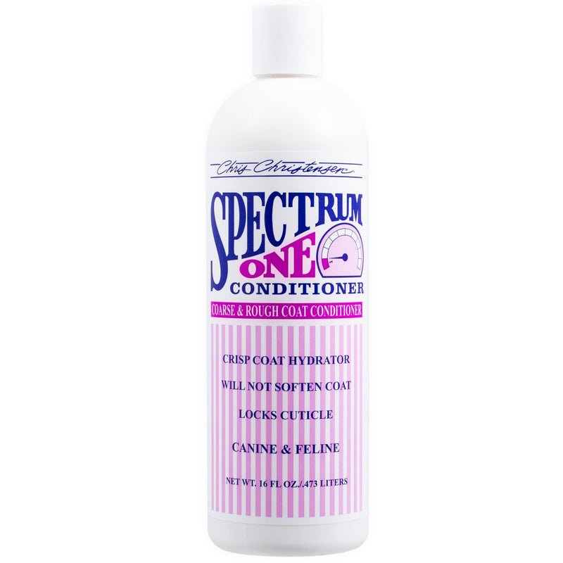 Chris Christensen Shampoo & Conditioner 16 oz Bundle - Spectrum One Shampoo + Spectrum One Conditioner + White on White Shampoo, Groom Like a Professional, Made in USA - PawsPlanet Australia