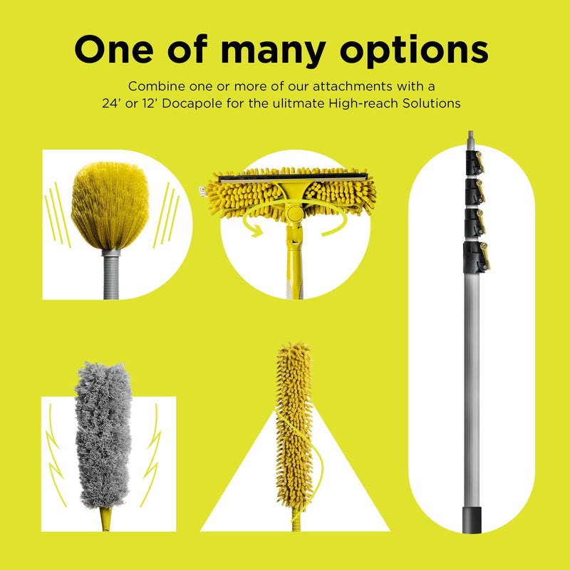 [Australia] - DOCAZOO DocaPole Microfiber Duster, Ceiling, Corner, and Cobweb Dusting Attachement for High Ceilings and Surfaces, Home Cleaning Kit, Pole Not Included 1 Pk - Cobweb Duster 
