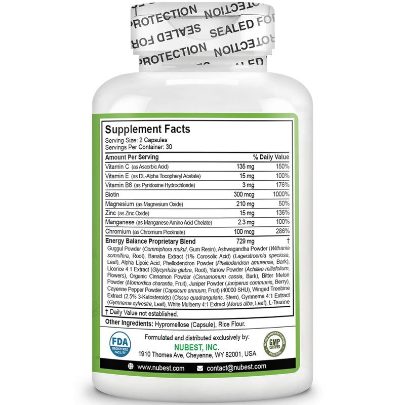 [Australia] - NuBest Blood Sugar - Advanced Formula with Bitter Melon, Ashwagandha, Cinnamon, Chromium, Magnesium, Vitamins, Alpha Lipoic Acid, Cayenne Pepper & More - Pack 1 