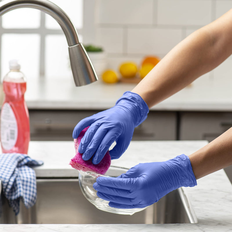 [Australia] - Comfy Package Nitrile Disposable Gloves - 4 mil. | Latex Free and Rubber Free | Non-Sterile Powder Free Gloves Medium 100 Count 