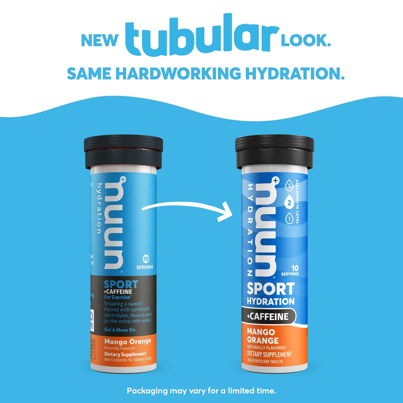 [Australia] - Nuun Sport + Caffeine Electrolyte Tablets for Proactive Hydration, Mixed Flavor Box, 4 Pack (40 Servings) Mixed flavors 10 Count (Pack of 4) 