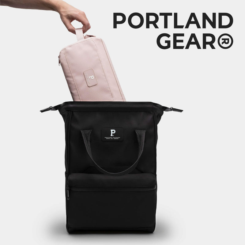Cascade Dopp Kit, 5L, Blush | Weatherproof Dopp Kit Travel Organizer Bag, Wireframe Top For Easy Access, Interior Organization Pockets