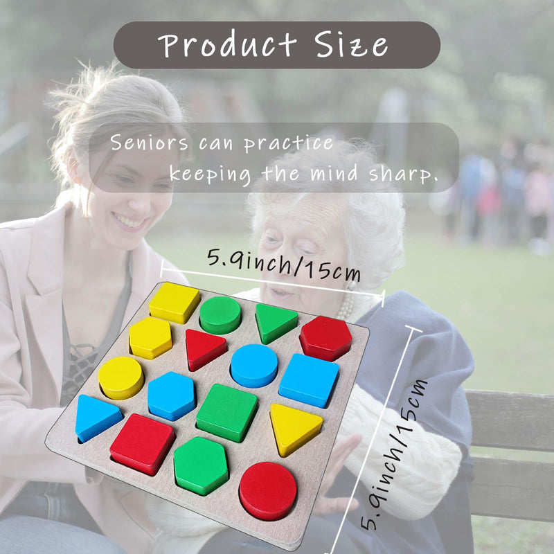 [Australia] - Puzzles Gifts for Dementia Seniors Patients,Memory Activities & Games for Seniors with Dementia,Dementia Geometric Cognitive Products for Alzheimers Elderly 