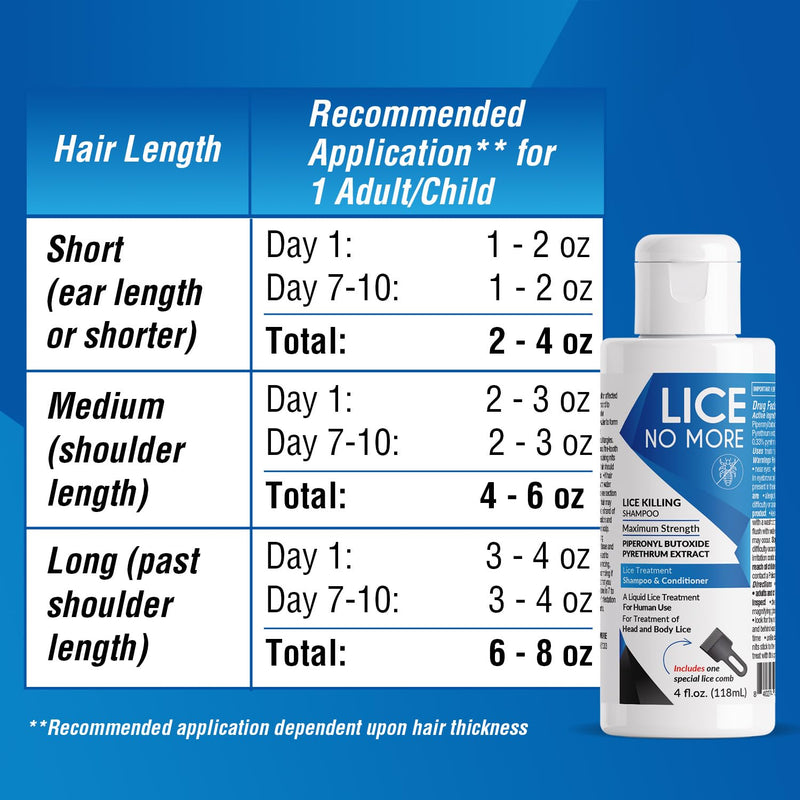 [Australia] - Lice Killing Shampoo 4 FL OZ - Maximum Stregth With Special Lice Comb - Made in the USA 