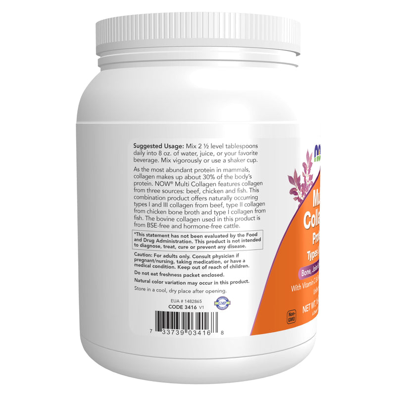 NOW Foods Multi Collagen Protein - 454g