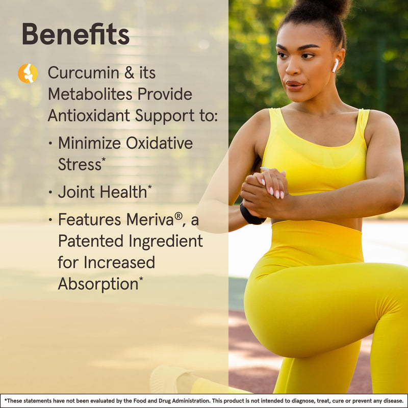 [Australia] - Jarrow Formulas Curcumin Phytosome 500 mg - 120 Veggie Capsules - Formulated with Meriva - Antioxidant Support Supplement - Joint Health & Support - 60 Servings Unflavored 120 Count (Pack of 1) 