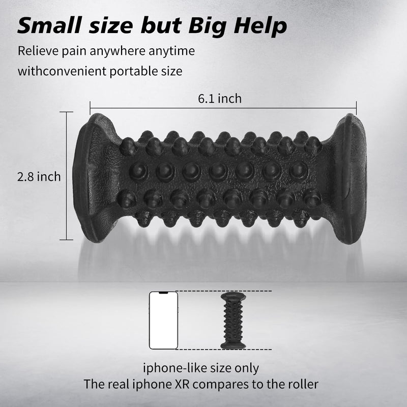 [Australia] - Plantar Fasciitis Relief,Foot Roller,Foot Massager Roller for Arch and Heel Pain Relief,Care for Plantar Fasciitis,Deep Tissue Muscle Massage,Portable Reflexology Tool Black 