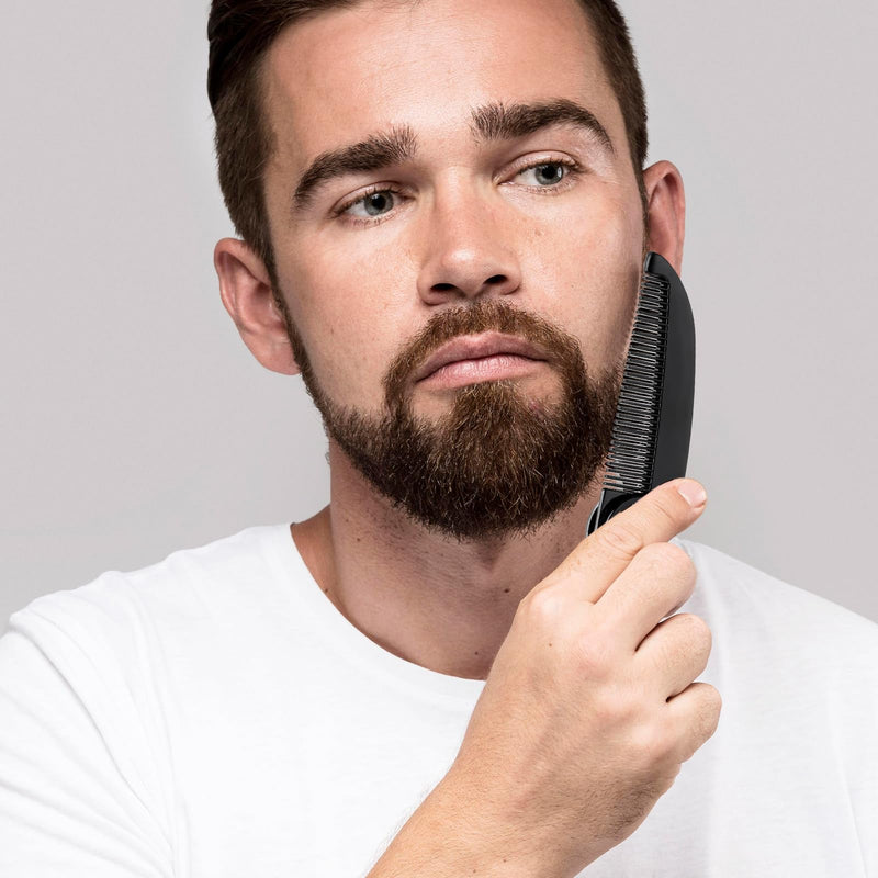 [Australia] - Ouligay Pack of 4 Foldable Beard Comb for Men Mustache Comb Small Pocket Comb Mustache Comb Portable Styling Hair Comb Men Beard Mustache Combs 